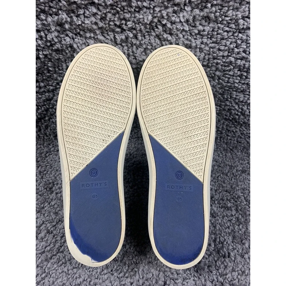 Rothy's Slip On Sneaker Black Solid Textile Shoe Women's US 10.5